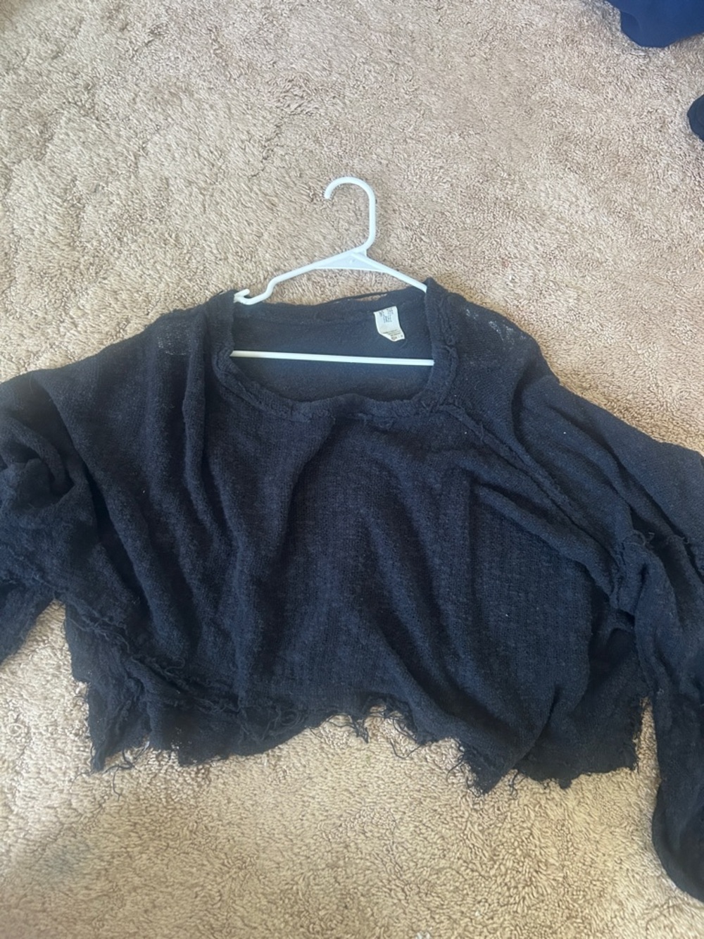 Black Women's free people Lightweight Pullover Top